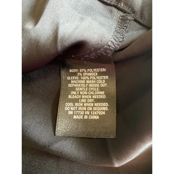 Mossimo Black Dress~Sequined Cap Sleeves S/P - Picture 5 of 5